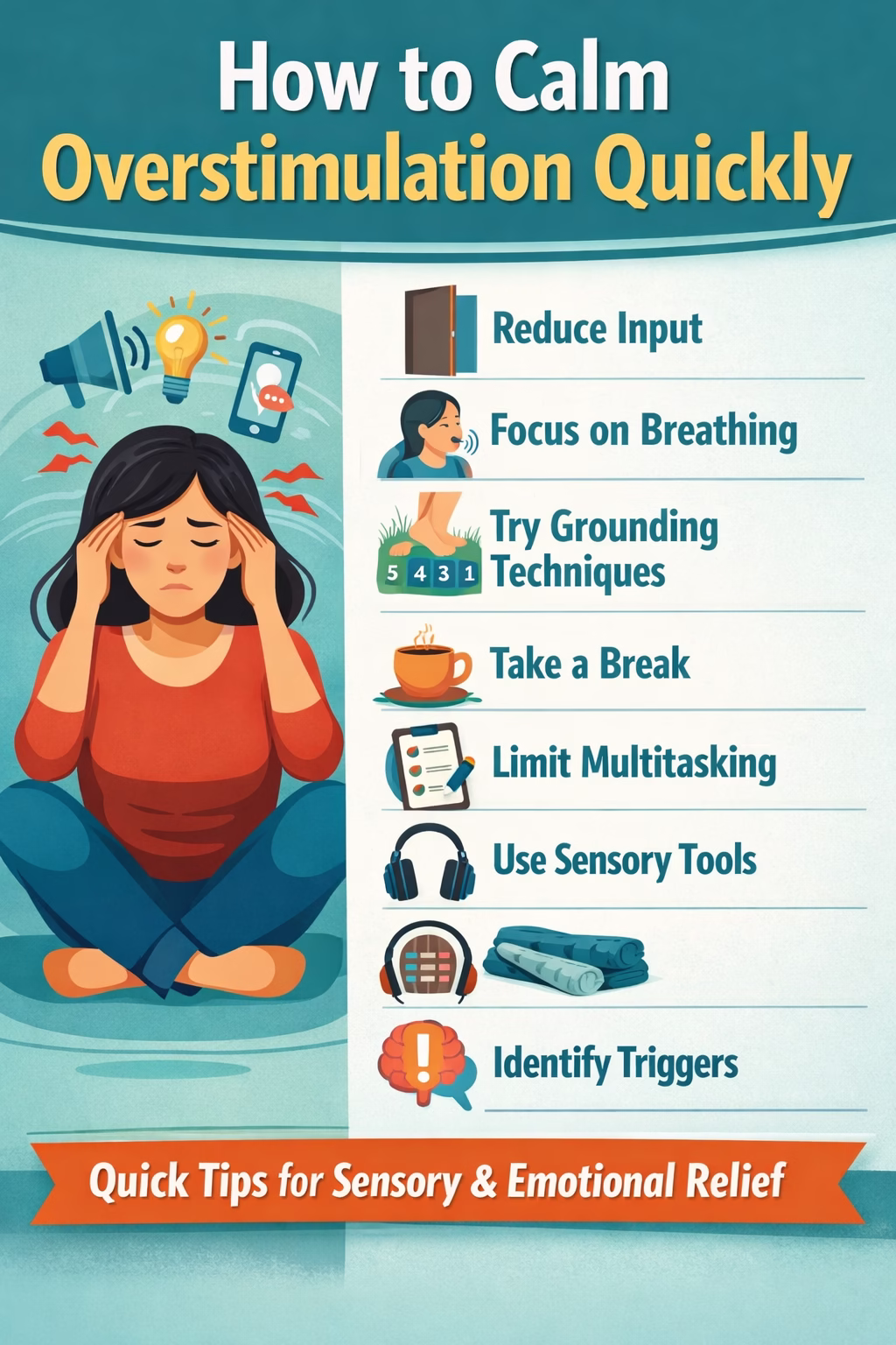 How to calm overstimulation quickly with practical tips for sensory overload and emotional overwhelm