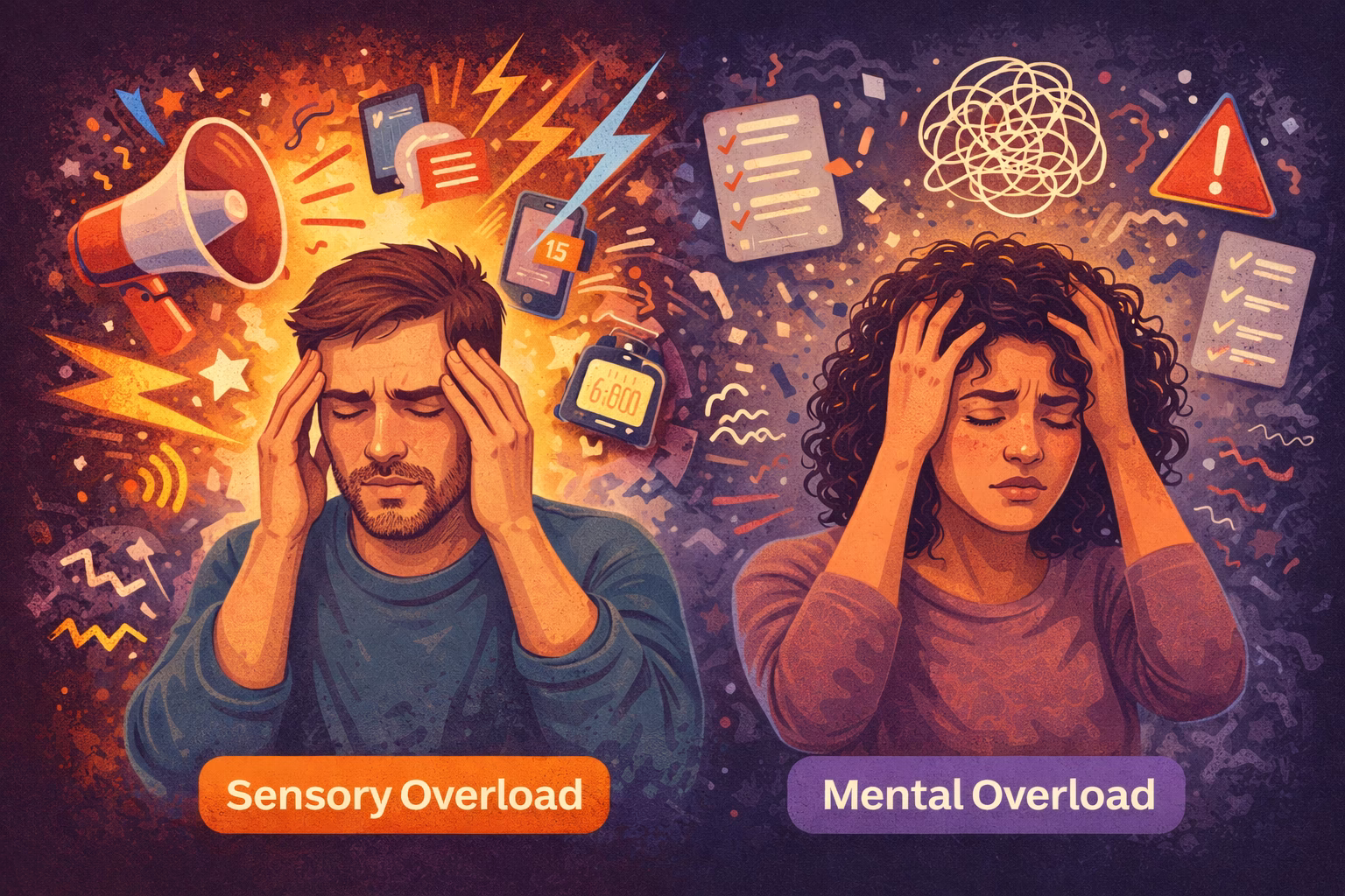 what being overstimulated feels like mental and sensory overload