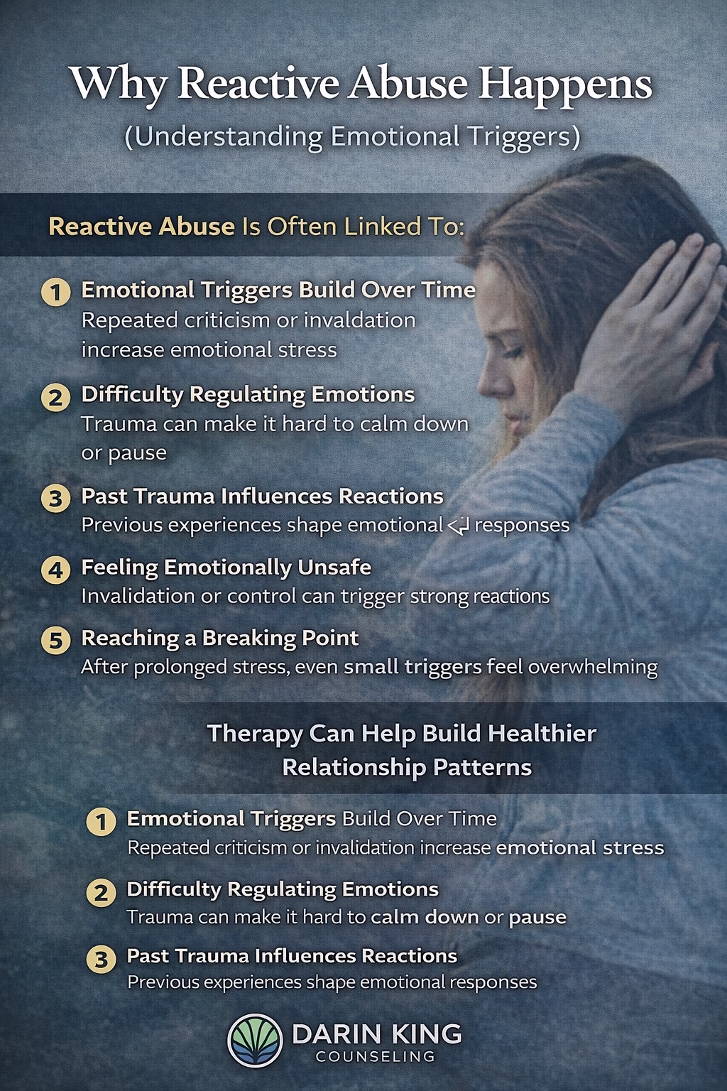 Why reactive abuse happens including emotional triggers trauma and relationship patterns