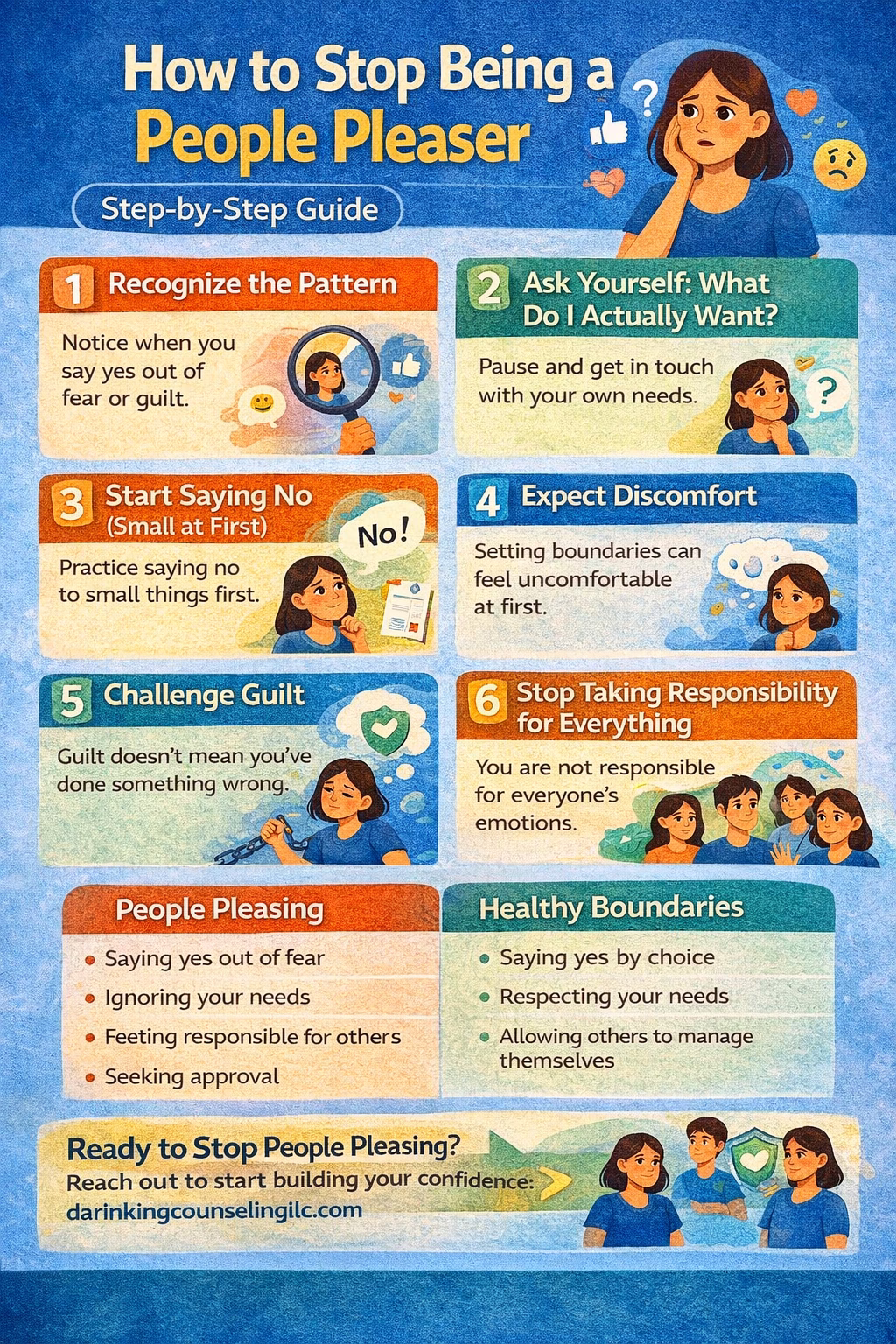 How to stop being a people pleaser steps to build boundaries and reduce guilt