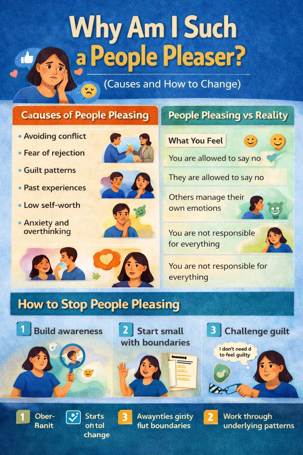Why am I such a people pleaser causes of people pleasing and how to change the pattern