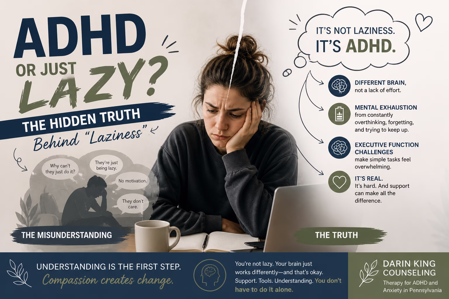 ADHD or Just Lazy? The Hidden Truth Behind “Laziness”