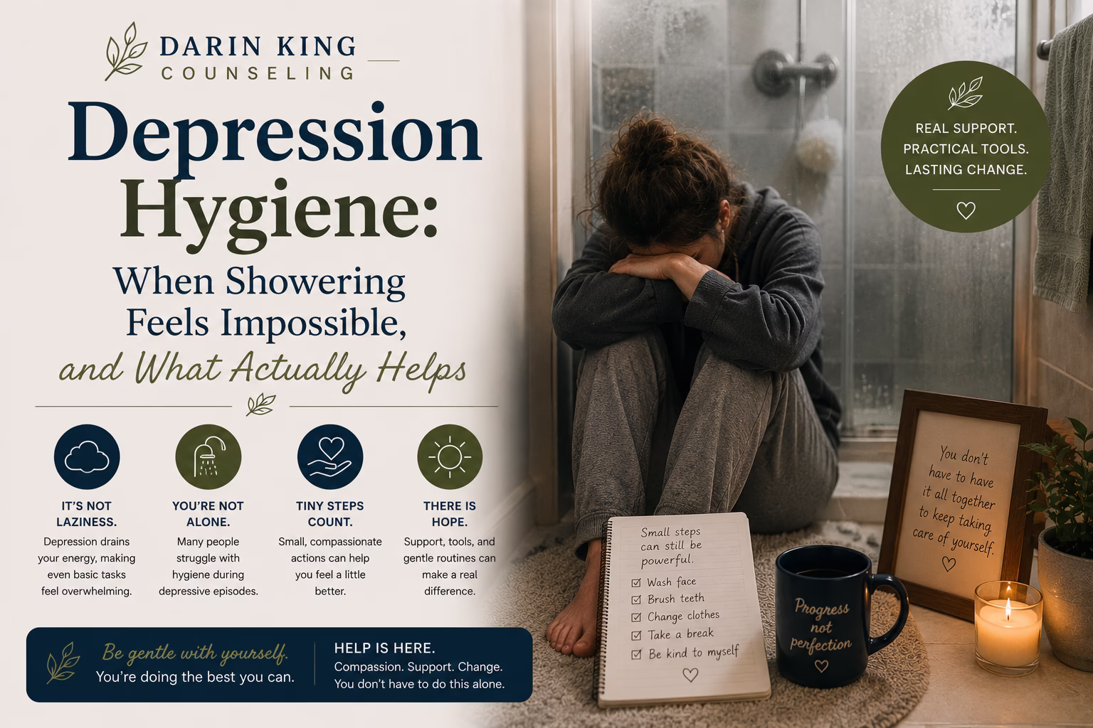 Depression Hygiene: When Showering Feels Impossible, and What Actually Helps