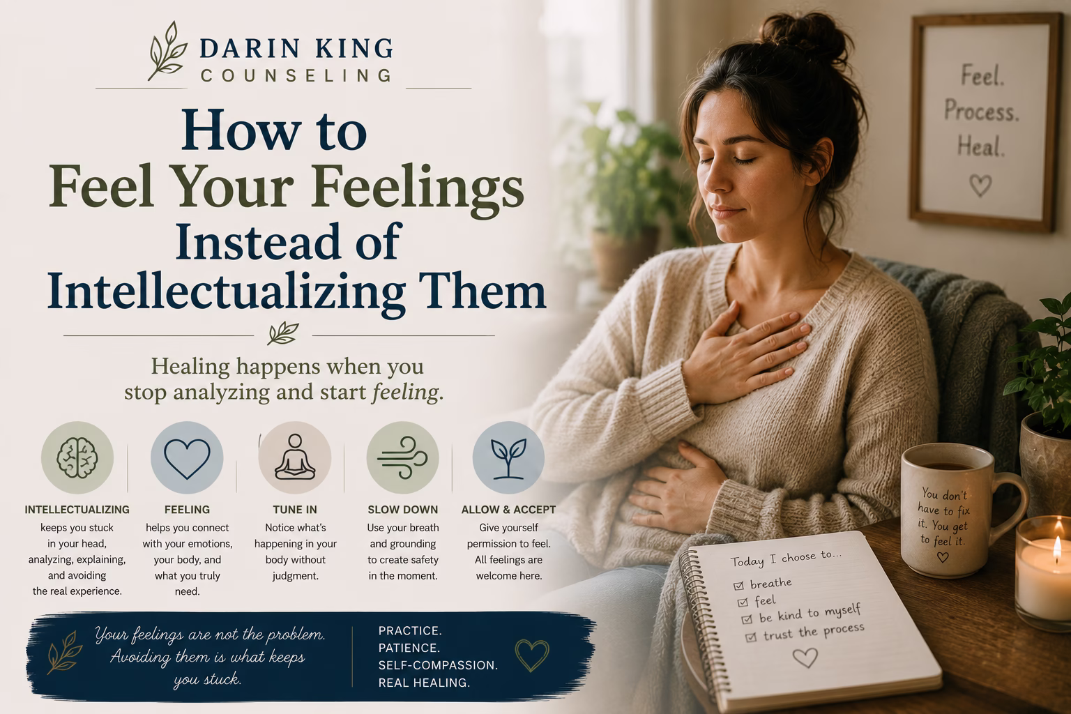 How to Feel Your Feelings Instead of Intellectualizing Them