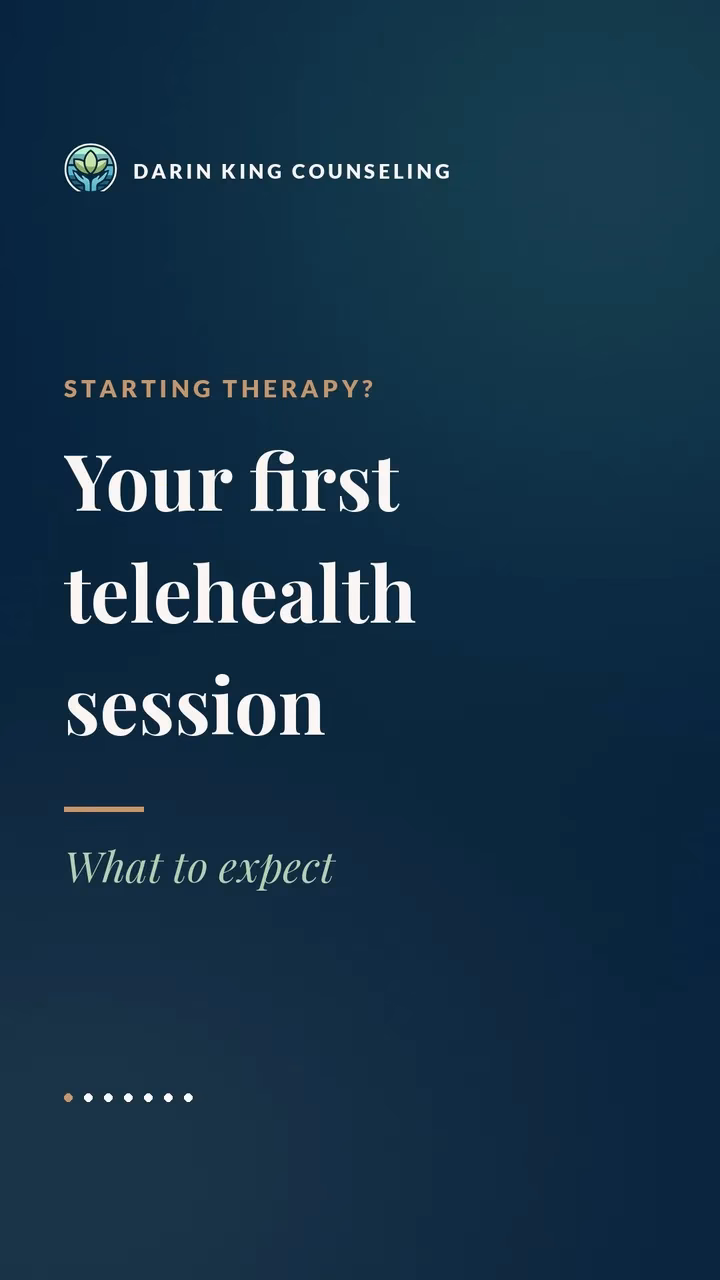 Your first telehealth session: what to expect, from Darin King Counseling